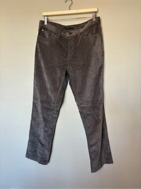 Saks Fifth Avenue Men's Corduroy Pants in Charcoal Brown 33/32